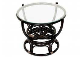 Столик журнальный со стеклом Benoa 5005 Antique brown