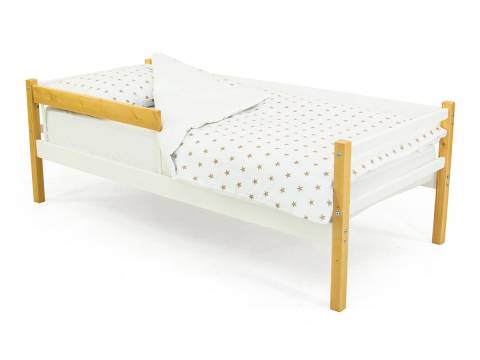 Кровать-тахта Svogen с бортиком дерево-белый