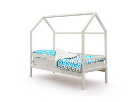 Кровать-домик Svogen с бортиком белый