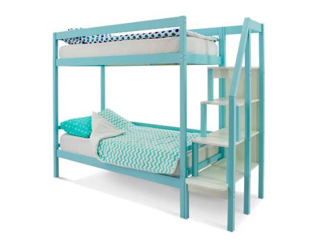 Двухъярусная кровать Svogen мятный