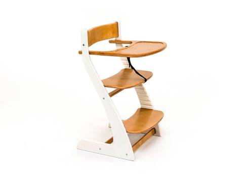 Растущий стул Усура со столиком белый-дерево