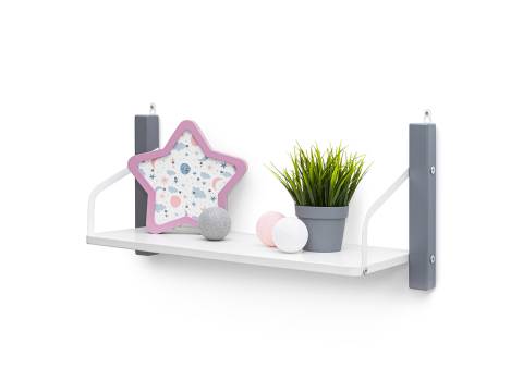 Детская навесная полка Svogen графит