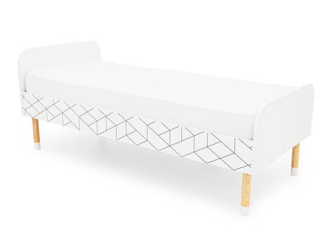 Кровать Stumpa Классика с рисунком Ромбы