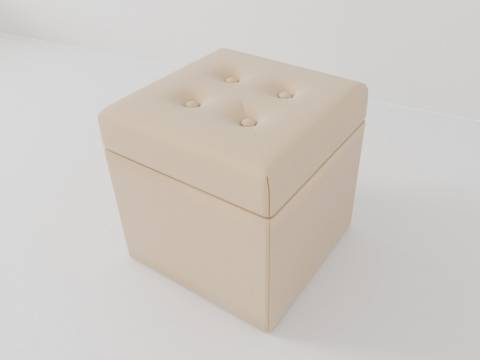 Пуф Квадрат 01ПФКВ Бежевый
