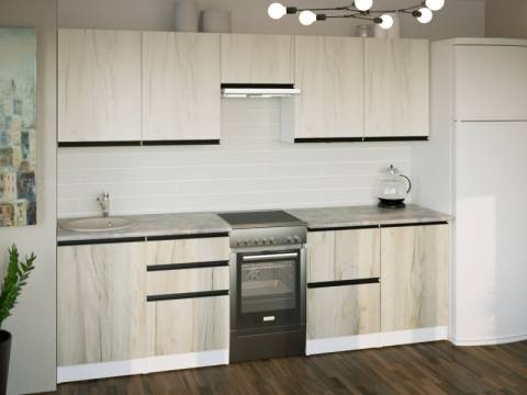 Кухонный гарнитур Паола мега 2500 мм