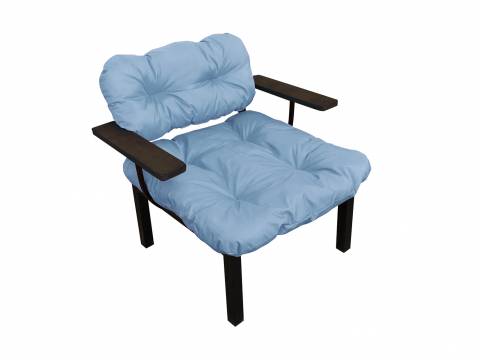 Кресло Дачное серая подушка