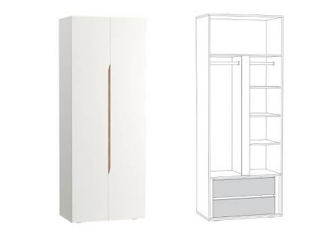 Шкаф двухстворчатый 13.198 Муссон