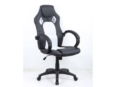 Геймерское кресло Silver Stone Черно-белое