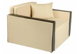 Кресло-кровать Милена с подлокотниками рогожка cream