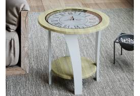 Стол журнальный Эстет Дуб сонома / Белый жемчуг