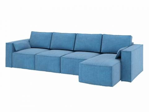 Диван угловой Бафи комбинация 4 Романо Скай