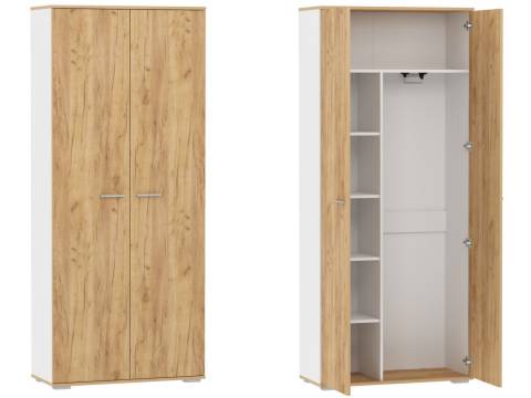 Шкаф для одежды Санти НМ 040.42 Дуб Крафт Золотой