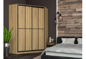 Угловой шкаф-купе Лофт фасад ЛДСП +