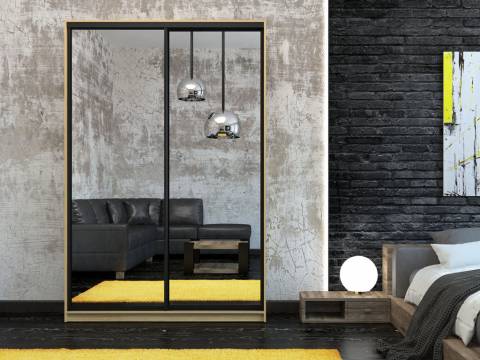 Шкаф-купе Лофт Шк16-60 1600 глубина 600 фасад зеркало