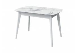 Стол нераздвижной Прайм 1100 Мрамор Белый