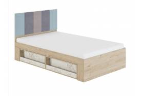 Кровать 1,2 с мягким элементом 1,1 Алиса мод.2.1