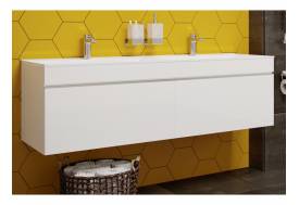 Тумба с раковиной Pulsus 140 подвесная белый