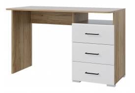 Стол 1200 3 ящика Ненси МДФ Крафт золотой