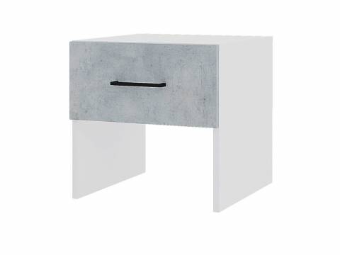 Тумбочка Victor Белый-Бетон