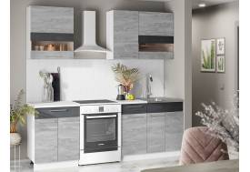 Кухонный гарнитур Маша-2 1600 бетонный-каменный уголь