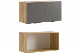 Антресоль двухдверная Бери графит