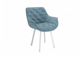Стул Квинта велюр тенерифе дасти блю
