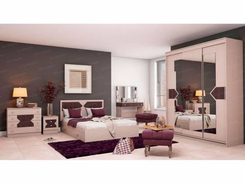 Спальня Николь ясень шимо-лиственница темная