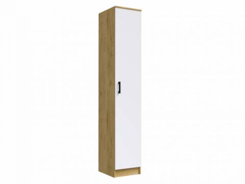 Шкаф Соло вотан/белый гладкий
