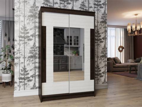 Шкаф купе Элегант 2 Дуб Венге-Сосна Лоредо