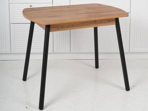 Стол раздвижной Виннер мини Дуб вотан/Черный