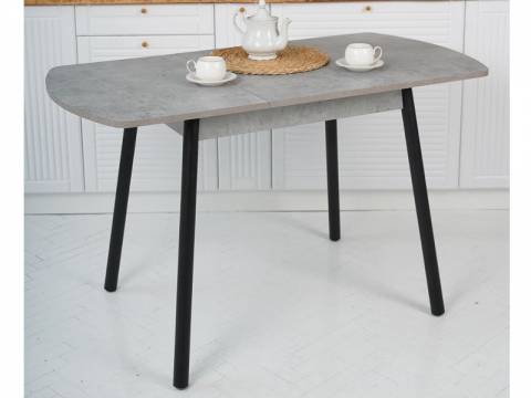 Стол раздвижной Виннер мини Бетон/Черный