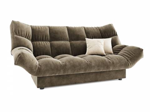 Диван прямой Клик Кляк (ППУ) с ножками-кубышками Селфи 03/Селфи 01