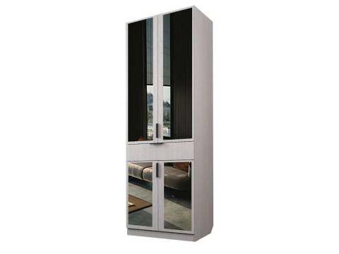 Шкаф с 1 ящиком с полками Экон ЭШ2-РП-23-8-1я с зеркалами