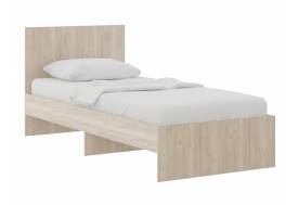 Кровать 900 Осло модуль М11 с настилом Лайт Дуб крафт золото