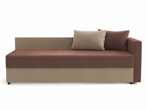 Диван Мальта жаккард тесла шоколад/жаккард тесла крем