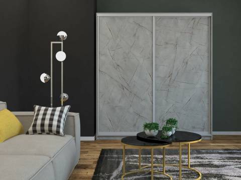 Шкаф-купе Ксения 1200 ЛДСП/ЛДСП Каспий светлый