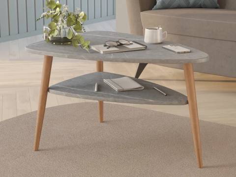 Стол журнальный Трио mini Черный мрамор