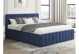 Кровать 1400 Лана синий велюр