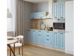 Кухонный гарнитур арт 10 Роял Вуд Голубой Вегас 2400 мм