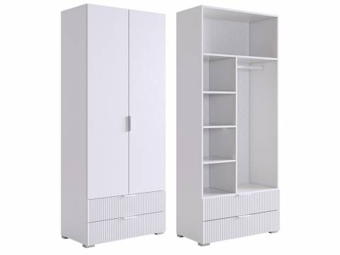 Шкаф двухдверный 120.01 Зефир белый