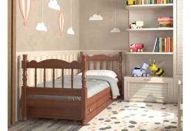 Кровать Алёнка Орех с двумя ящиками