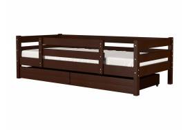 Кровать Глория с бортиком и ящиками Орех