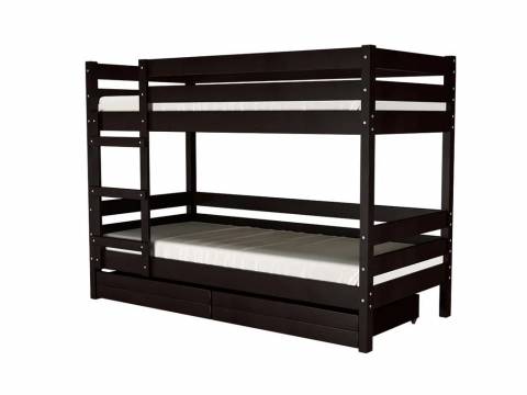 Кровать Джуниор с ящиками Орех темный