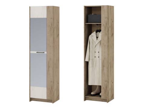 Пенал с зеркалом Марица дуб крафт