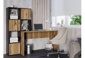 Стол компьютерный СК Юджин дуб вотан/обсидиан