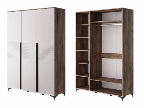 Шкаф ШР-3 Брента Таксус-Жемчуг