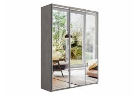 Шкаф-купе Прайм 3-х дверный 2100 три зеркала Бетон