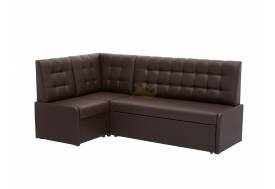 Кухонный уголок КУ 16 с коробом для хранения Линкольн 221 коричневый