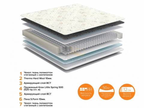 Матрас Тоби ширина 800