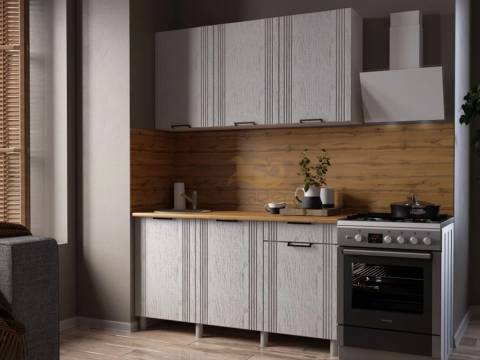 Кухня Вандт 1500 МДФ Арктик без столешницы